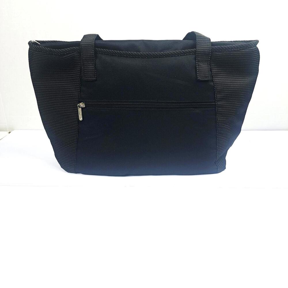 Ameda Black2 pocket Zip Tote Bag 17 x 10